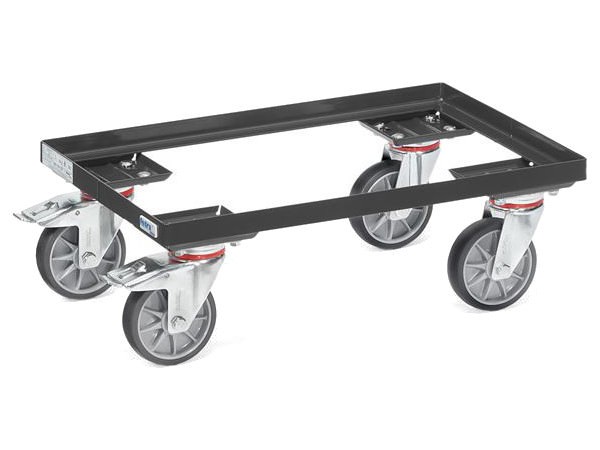 Der Eurokasten-Roller "Grey Edition" kann Lasten in Eurokästen bis 250 kg tragen.