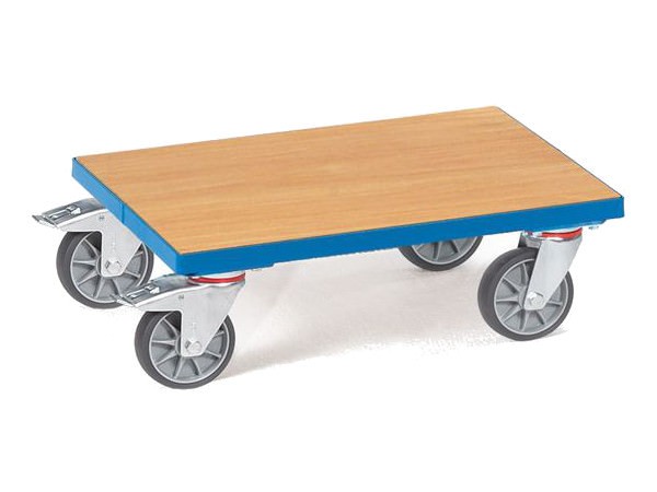 Der Kastenroller ohne Rand kann schwere Lasten bis 250 kg tragen.