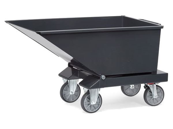 Der handliche Muldenkipper kann schwere Lasten bis 750 kg einfach von A nach B befördern.