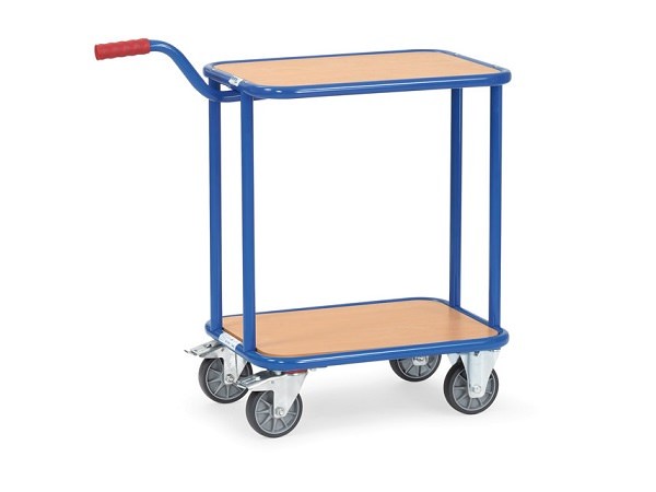 Der Griffroller-Tisch eignet sich zum Transport von schweren und unhandlichen Material.
