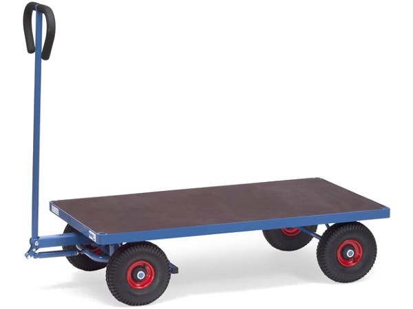 Der Handwagen eignet sich um schwere Lasten bis 500 kg sicher von A nach B zu fahren.