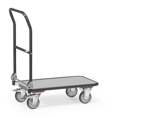 Der praktische Klappwagen "GREY EDITION" von Fetra lässt sich mit nur wenig Kraftaufwand platzsparend zusammenklappen - somit kann der Wagen in kleinen Fahrzeugen transportiert werden.