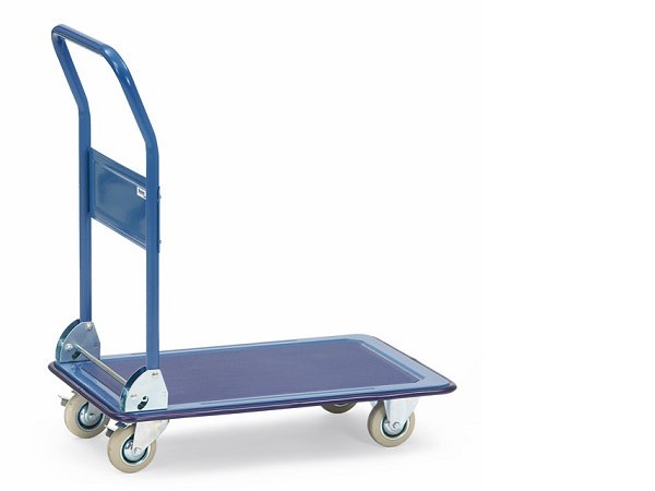 Der praktische Ganzstahlwagen mit Klappfunktion ermöglicht den einfachen Transport von schweren Lasten bis 250 kg.