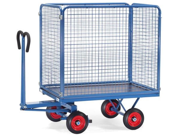 Der praktische Handpritschenwagen ermöglicht den einfachen Transport von Lasten bis 700 kg.