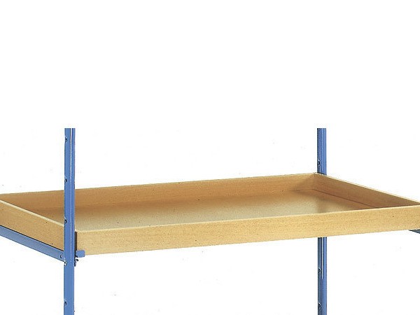 Der praktische Einlegekasten kann bis zu 120 kg tragen und hat eine Randhöhe von 60 mm.