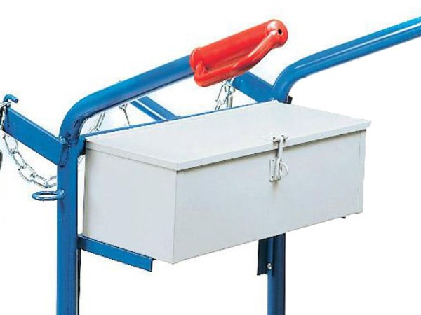 Der Werkzeugkasten kann als zusätzliche Aufbewahrungsbox dienen.