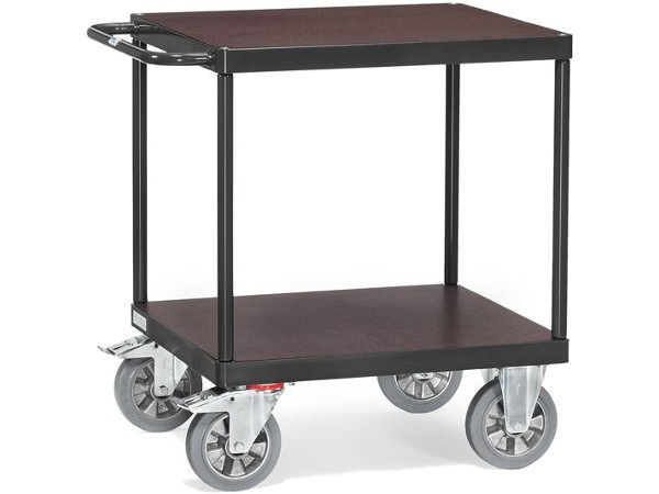 Die quadratischen Tischwagen 12497 können Lasten von insgesamt 1.200 kg tragen.