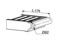 Das Rohrauflager eignet sich perfekt wenn die Schienen am Fahrzeug oder Anhänger befestigt werden sollen. Das Rohrauflager eignet sich perfekt wenn die Schienen am Fahrzeug oder Anhänger befestigt werden sollen.