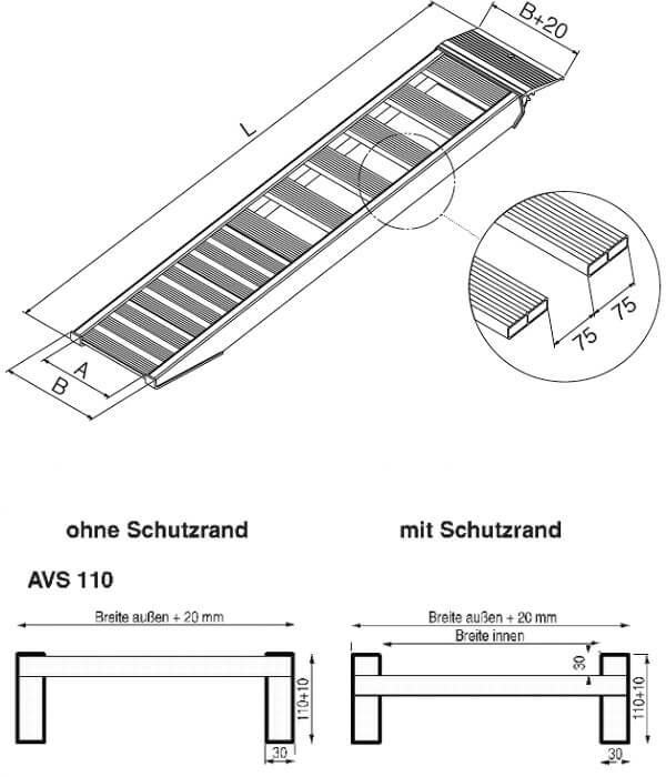 technische-Zeichnung-AVSS-Auffahrrampe-Auffahrschienen110