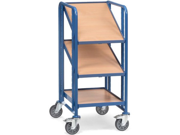 Der robuste Eurokastenwagen mit Holzboden kann bis zu 3 Eurokästen aufnehmen.