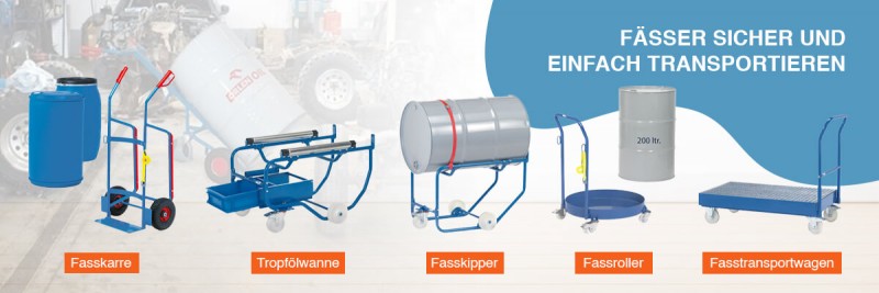 Fässer sicher und einfach transportieren