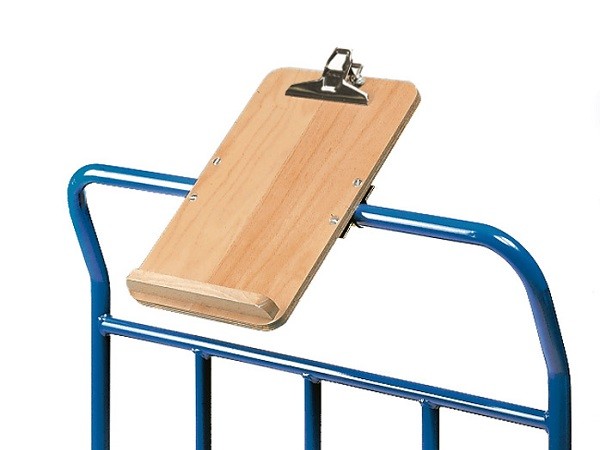 Die Schreibtafel ist für alle gängigen Fetra-Transportwagen nutzbar.