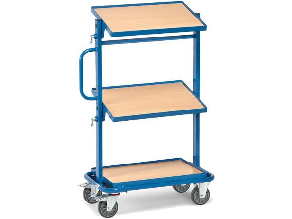 Die obere und mittlere Etage kann auf Wunsch geneigt werden.